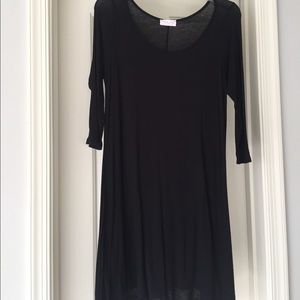 Pink Lily Boutique Black T-shirt Dress